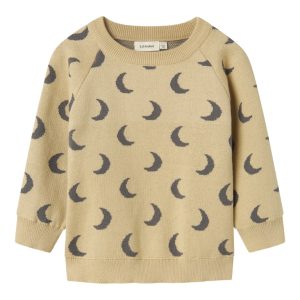 Lil' Atelier Strik Bluse Mini LS Lulio Mojave Desert