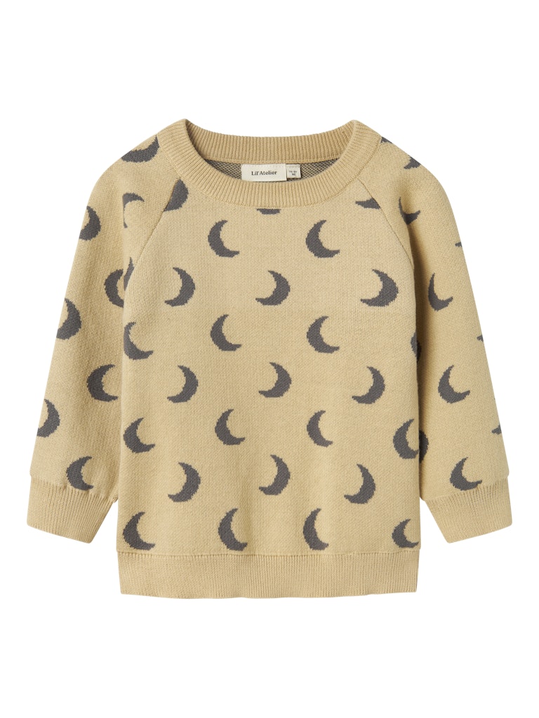 Lil' Atelier Strik Bluse Mini LS Lulio Mojave Desert