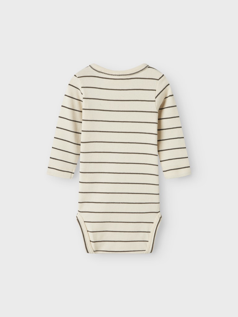 Lil' Atelier Body LS Geo Lim Slim Turtledove - Billede 2