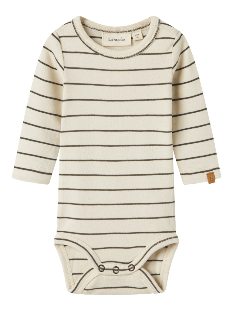 Lil' Atelier Body LS Geo Lim Slim Turtledove