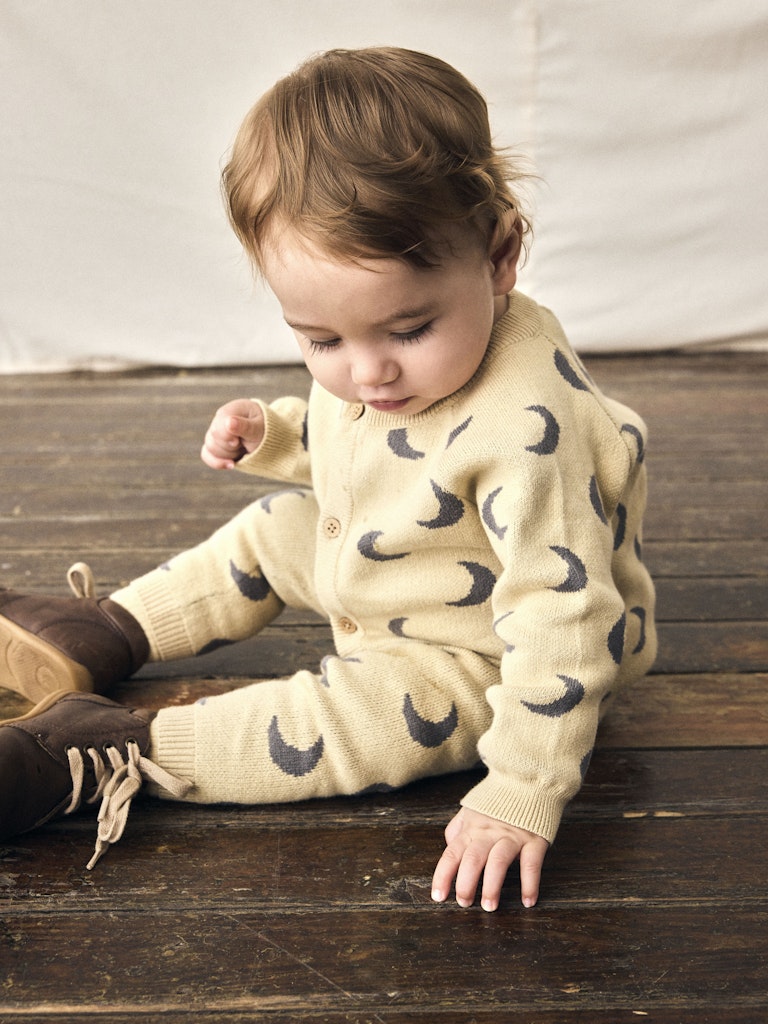 Lil' Atelier Cardigan LS Strik Baby Lulio Mojave Desert - Billede 4