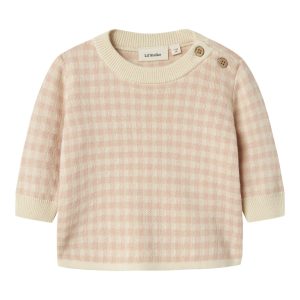 Lil' Atelier Bluse LS Strik Nadie Loose Cameo Rose