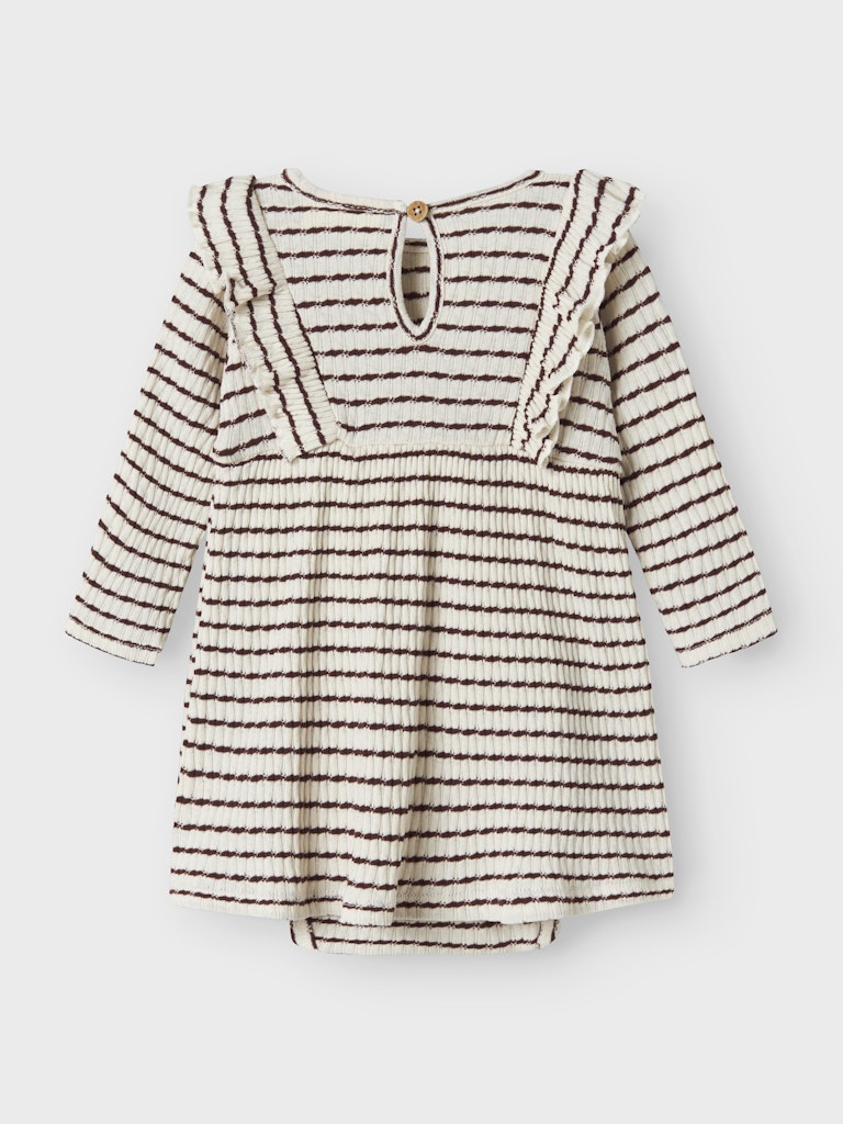 Lil' Atelier Kjolebody LS Sophia Hot Chocolate - Billede 3