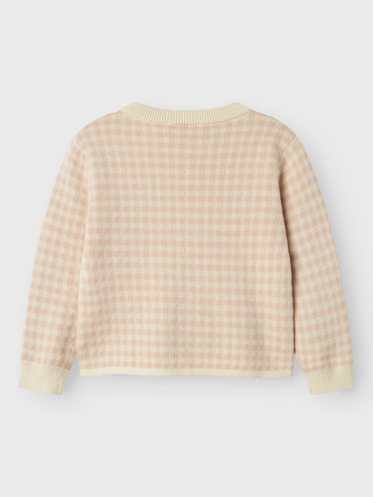 Lil' Atelier Strik Bluse Mini LS Nadie Loose Cameo Rose - Billede 4