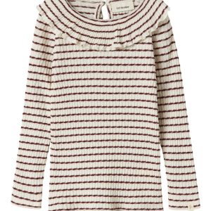 Lil' Atelier Bluse Mini LS Sophia Slim hot Chocolate