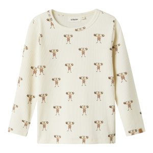 Lil' Atelier T-shirt LS Mini Lavo Enk Slim Turtledove