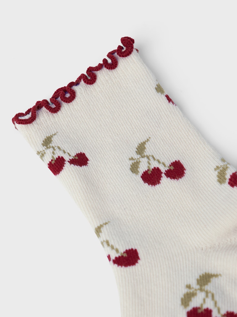 Lil' Atelier Sokker Mini Darlene Turtledove Cherry - Billede 2