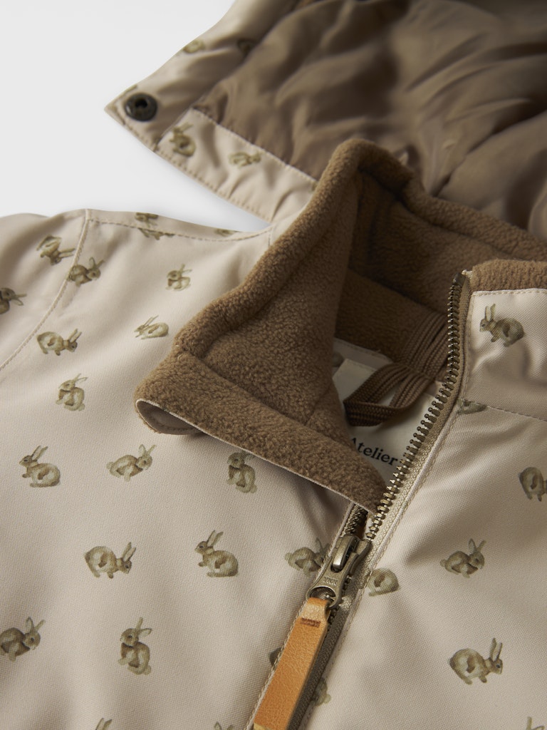 Lil' Atelier Flyverdragt Mini Snow10 Suit AOP Oxford Tan - Billede 3