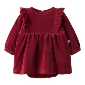 Lil' Atelier Kjolebody LS Saga Red Dahlia