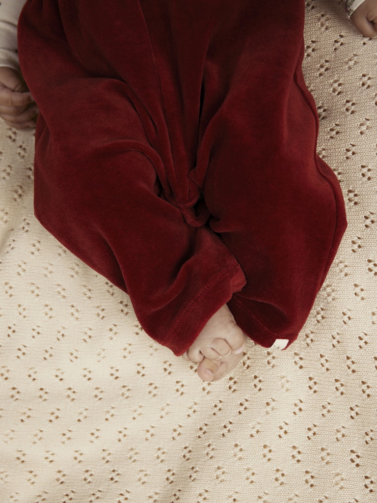 Lil' Atelier Smækbukser Baby Saga Loose Overall Red Dahlia - Billede 4