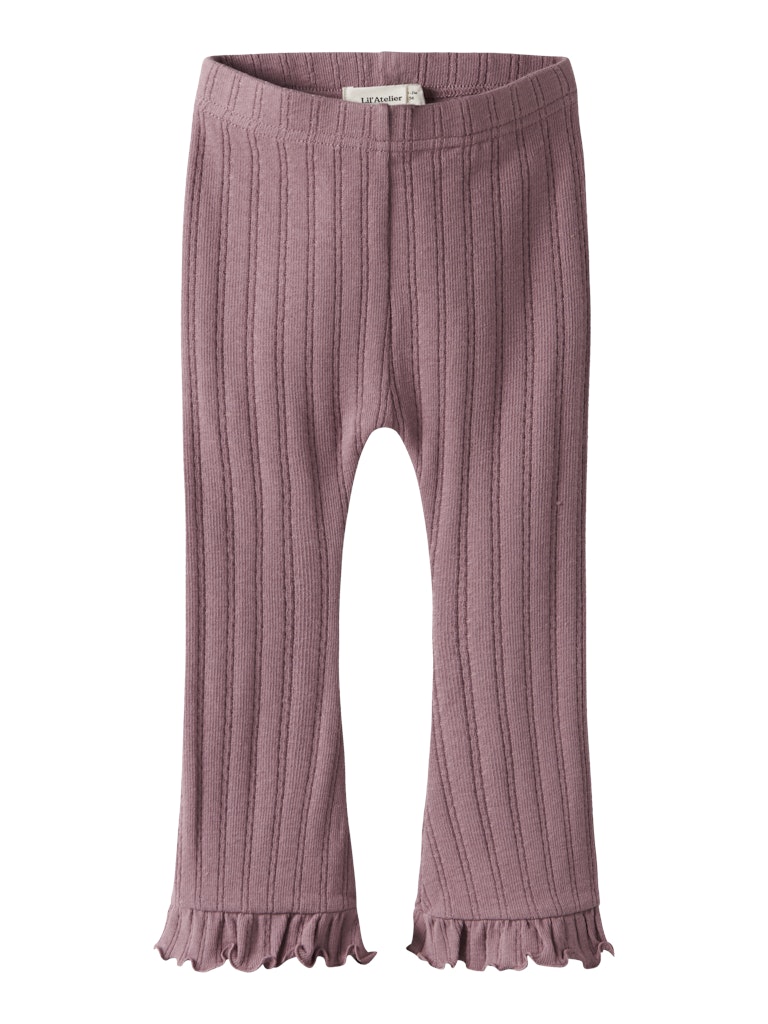 Lil' Atelier Leggins Mini Rita Sig Bootcut Nostalgia Rose