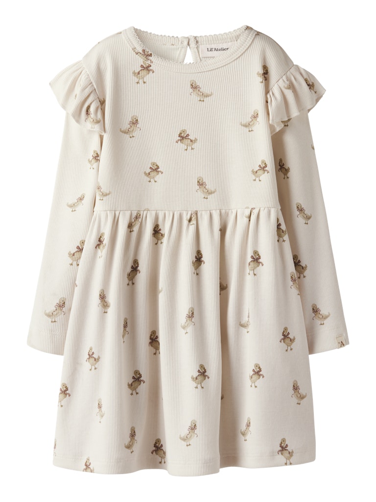 Lil' Atelier Kjole Mini LS Lavo Esk Almost Mauve