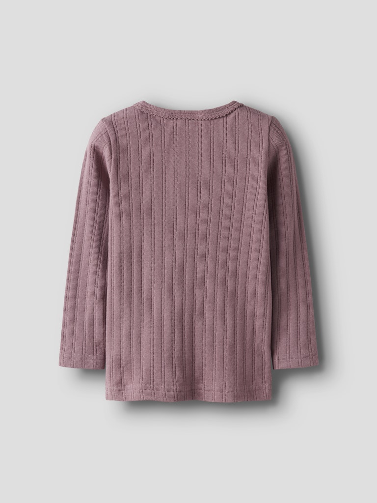 Lil' Atelier Bluse Mini LS Rita Slim Nostalia Rose - Billede 2