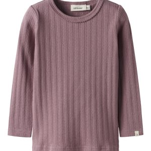Lil' Atelier Bluse Mini LS Rita Slim Nostalia Rose