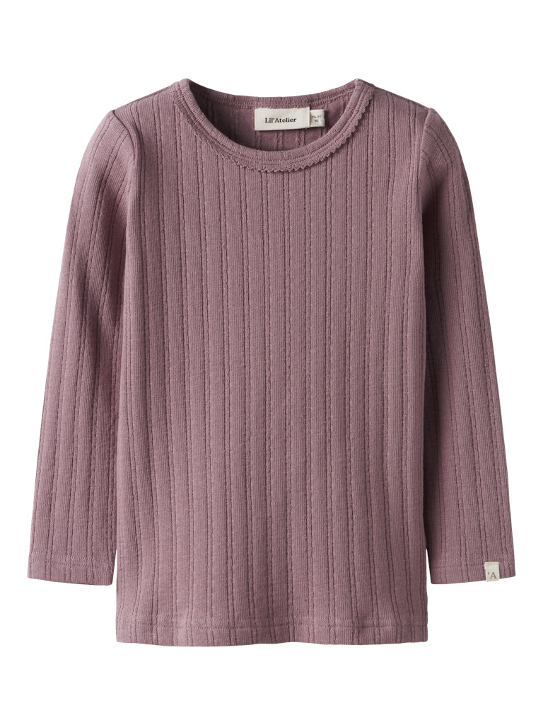 Lil' Atelier Bluse Mini LS Rita Slim Nostalia Rose