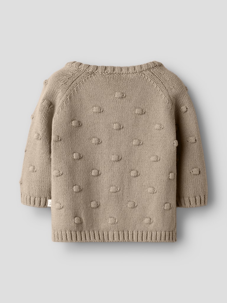 Lil' Atelier Cardigan LS Strik Baby Gable Oxford Tan - Billede 3