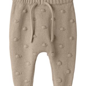 Lil' Atelier Strik Bukser Baby Gable Oxford Tan
