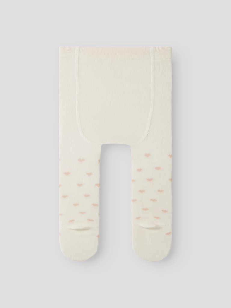 Lil' Atelier Strømpebukser Baby Reba Len Light Turtledove - Billede 2