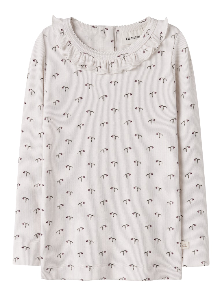 Lil' Atelier Bluse Mini LS Gago Kis Slim Almost Mauve