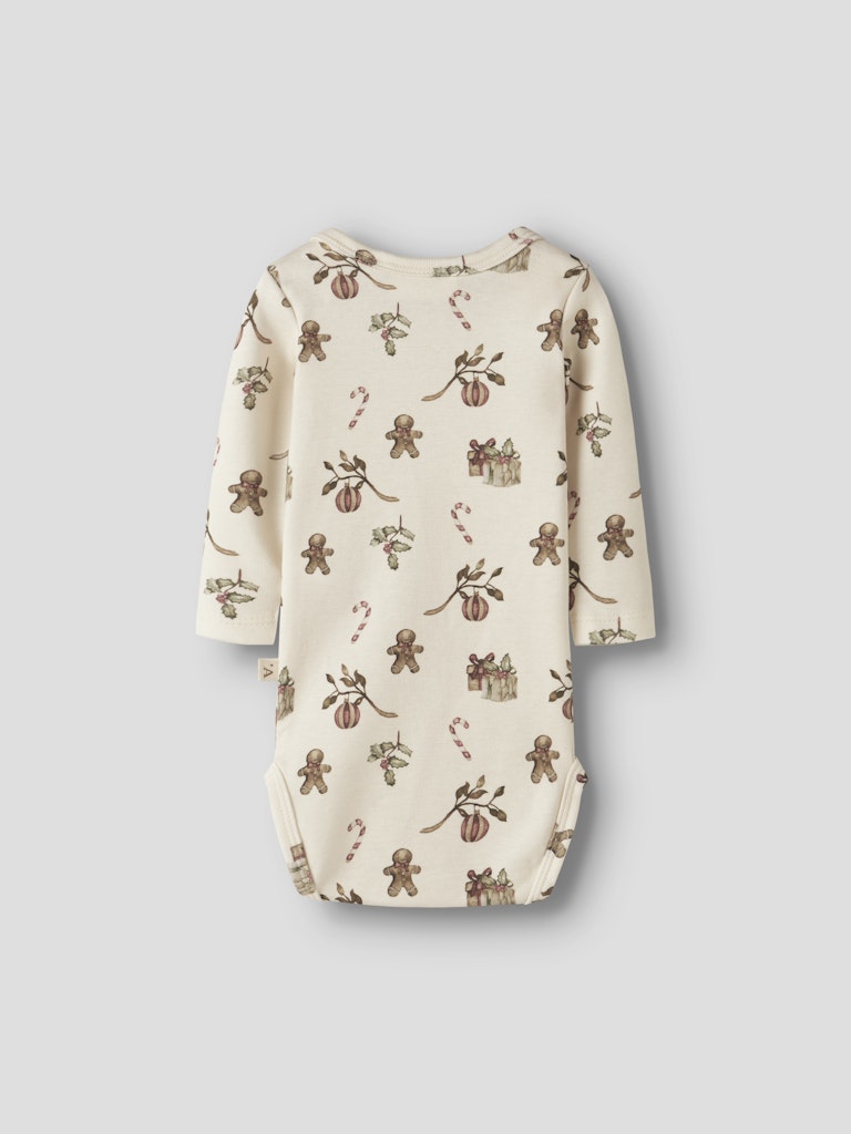 Lil' Atelier Body LS Layo Gis Christmas Turtledove - Billede 2