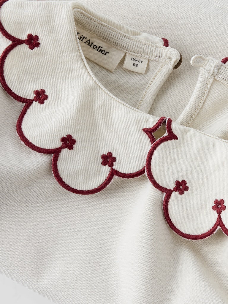 Lil' Atelier Bluse Mini LS Fundo Slim Turtledove - Billede 2