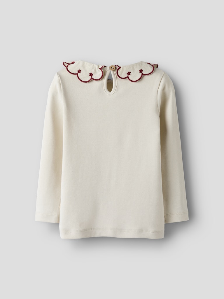 Lil' Atelier Bluse Mini LS Fundo Slim Turtledove - Billede 3