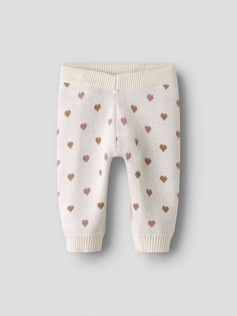 Lil' Atelier Bukser Baby Strik Saran Heart Turtledove