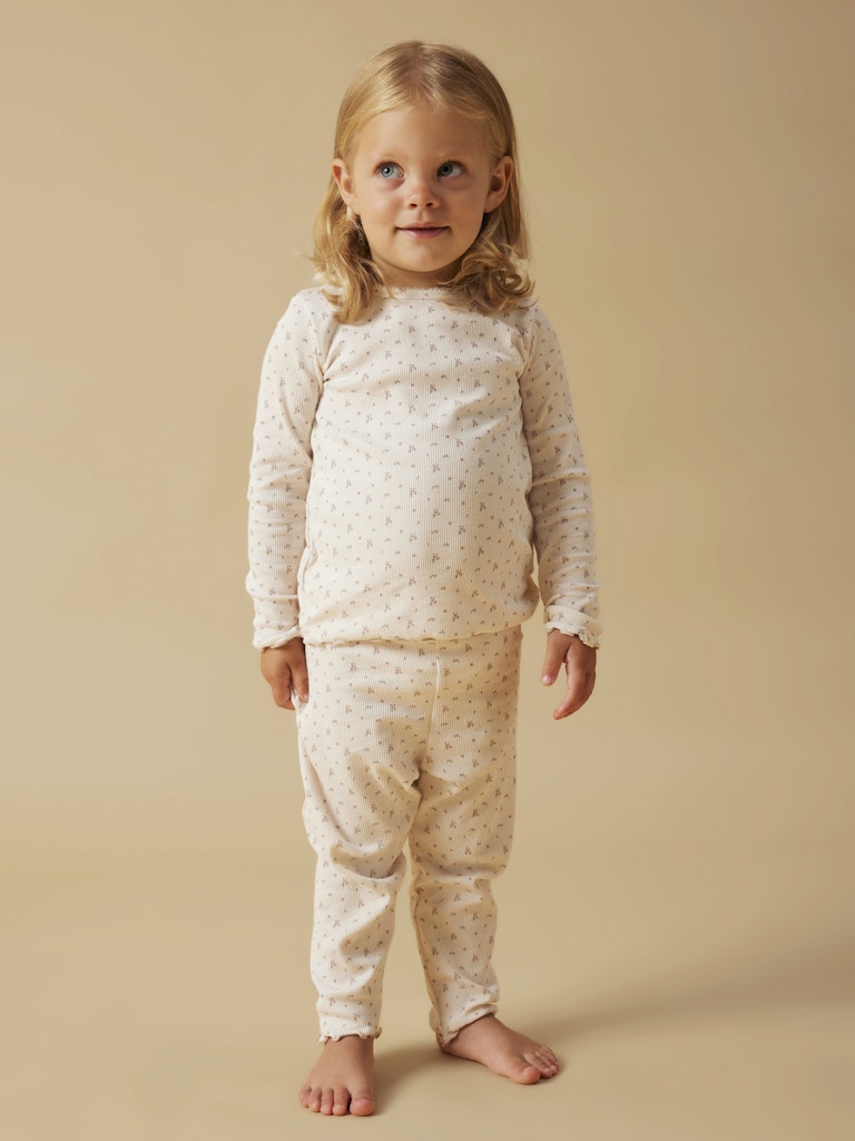 Lil' Atelier Nattøj Mini Pyjamas LS Gago Nightset Almost Mauve - Billede 5