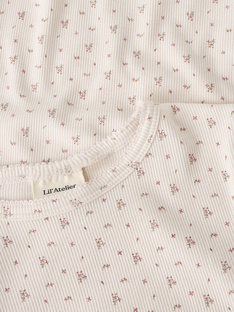 Lil' Atelier Nattøj Mini Pyjamas LS Gago Nightset Almost Mauve - Billede 4