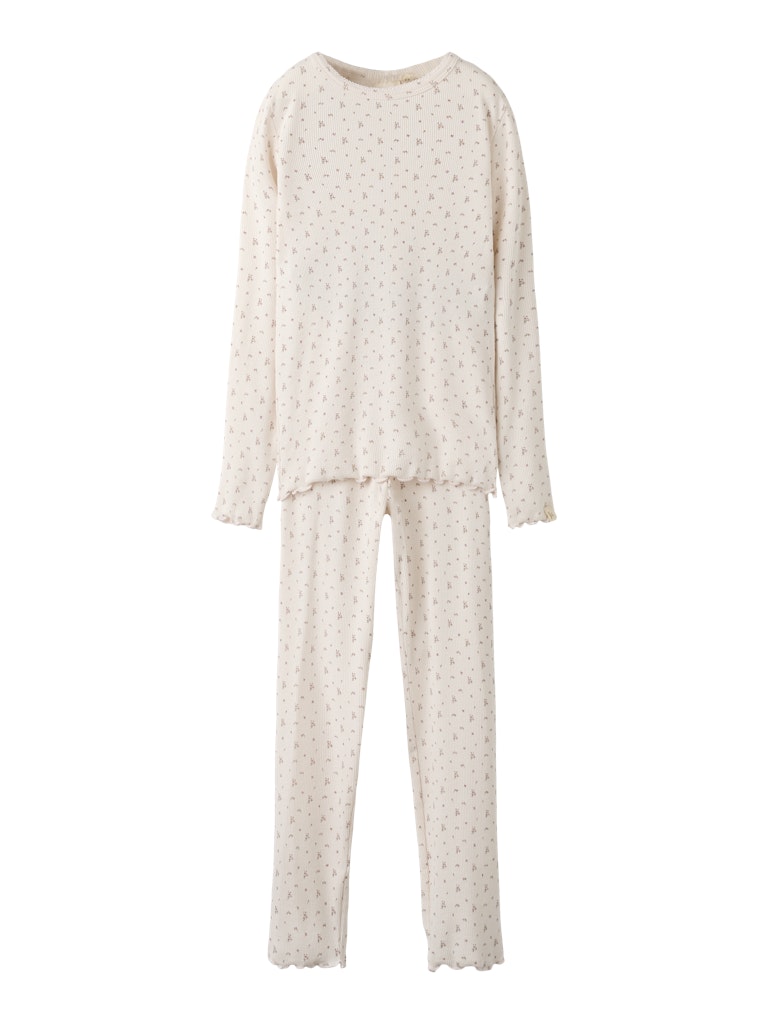 Lil' Atelier Nattøj Mini Pyjamas LS Gago Nightset Almost Mauve