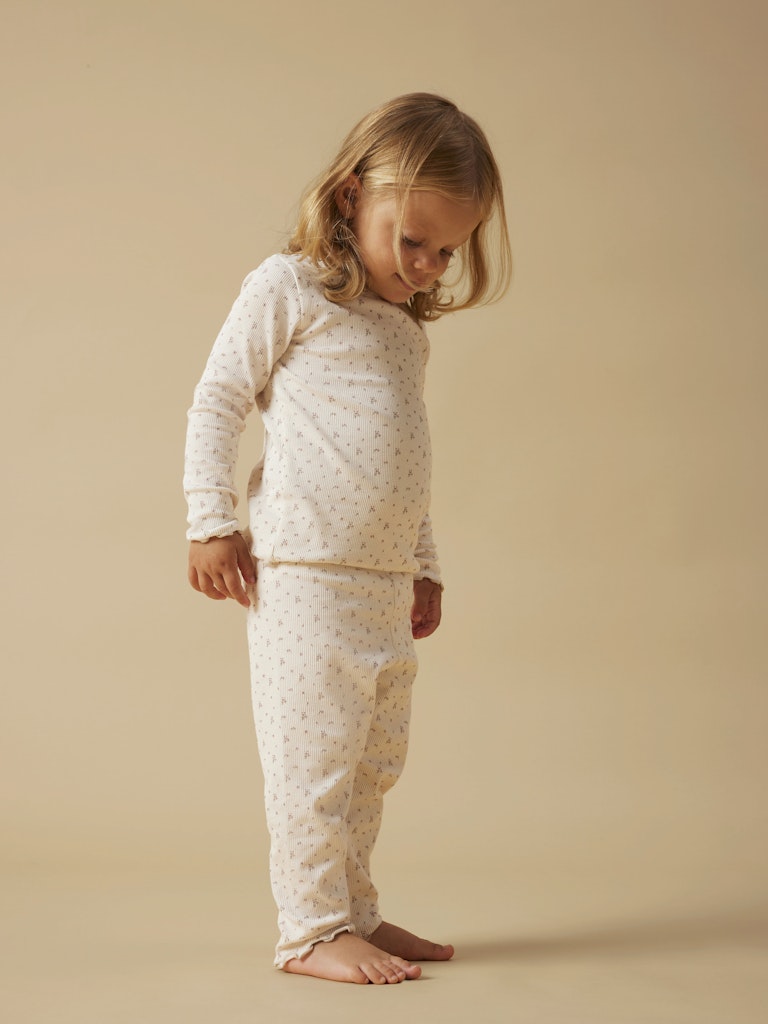 Lil' Atelier Nattøj Mini Pyjamas LS Gago Nightset Almost Mauve - Billede 6