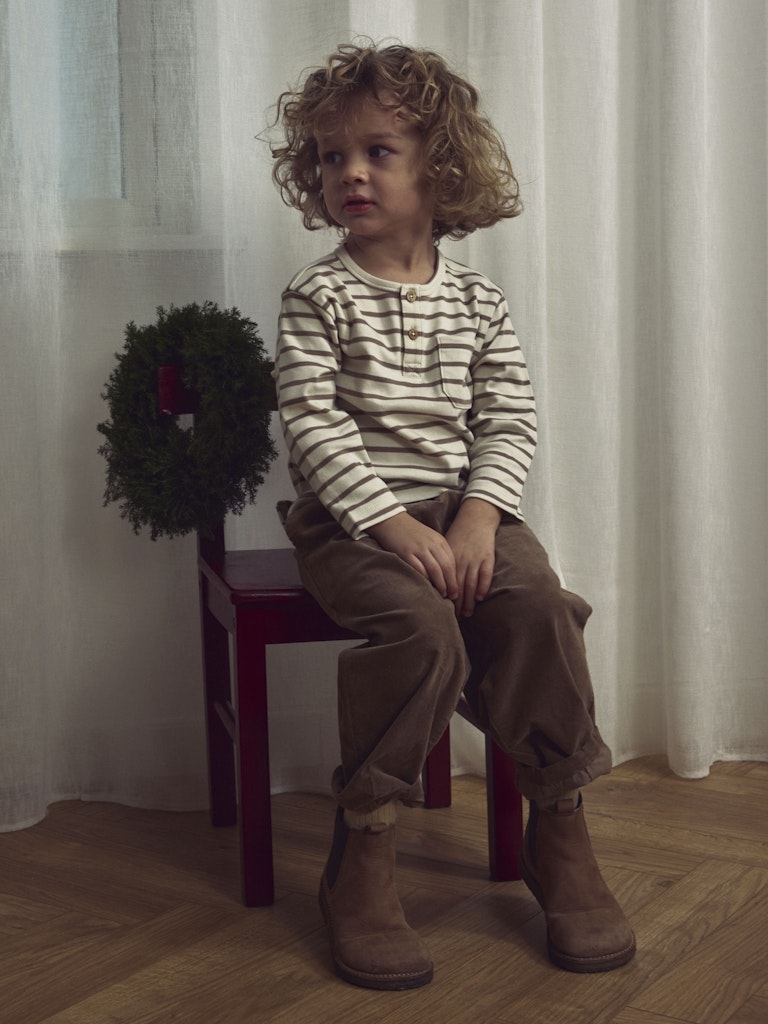 Lil' Atelier Bluse Mini LS Limia Nob Loose Turtledove - Billede 4