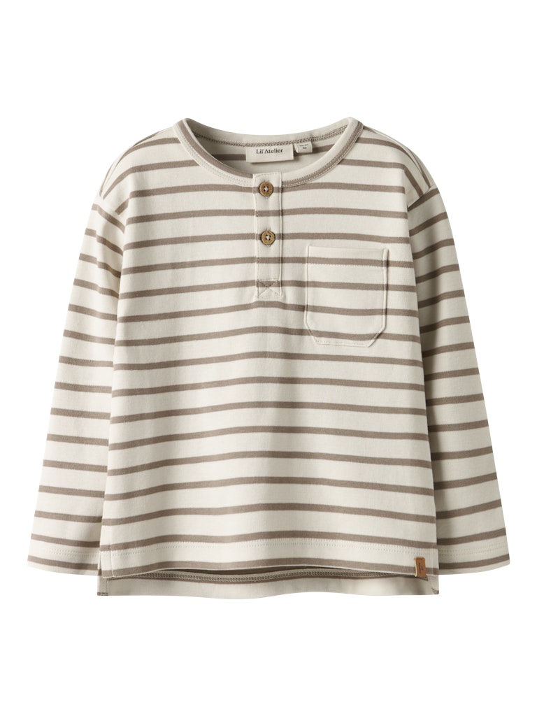 Lil' Atelier Bluse Mini LS Limia Nob Loose Turtledove