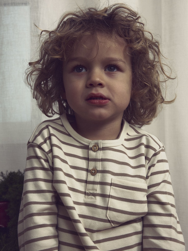 Lil' Atelier Bluse Mini LS Limia Nob Loose Turtledove - Billede 5