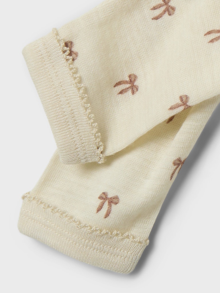 Lil' Atelier Uld Bukser Baby Nalu Slim Turtledove - Billede 3