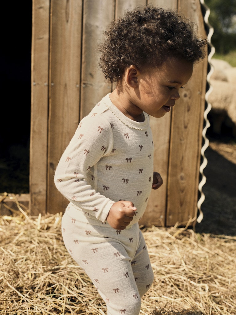 Lil' Atelier Uld Bukser Baby Nalu Slim Turtledove - Billede 4