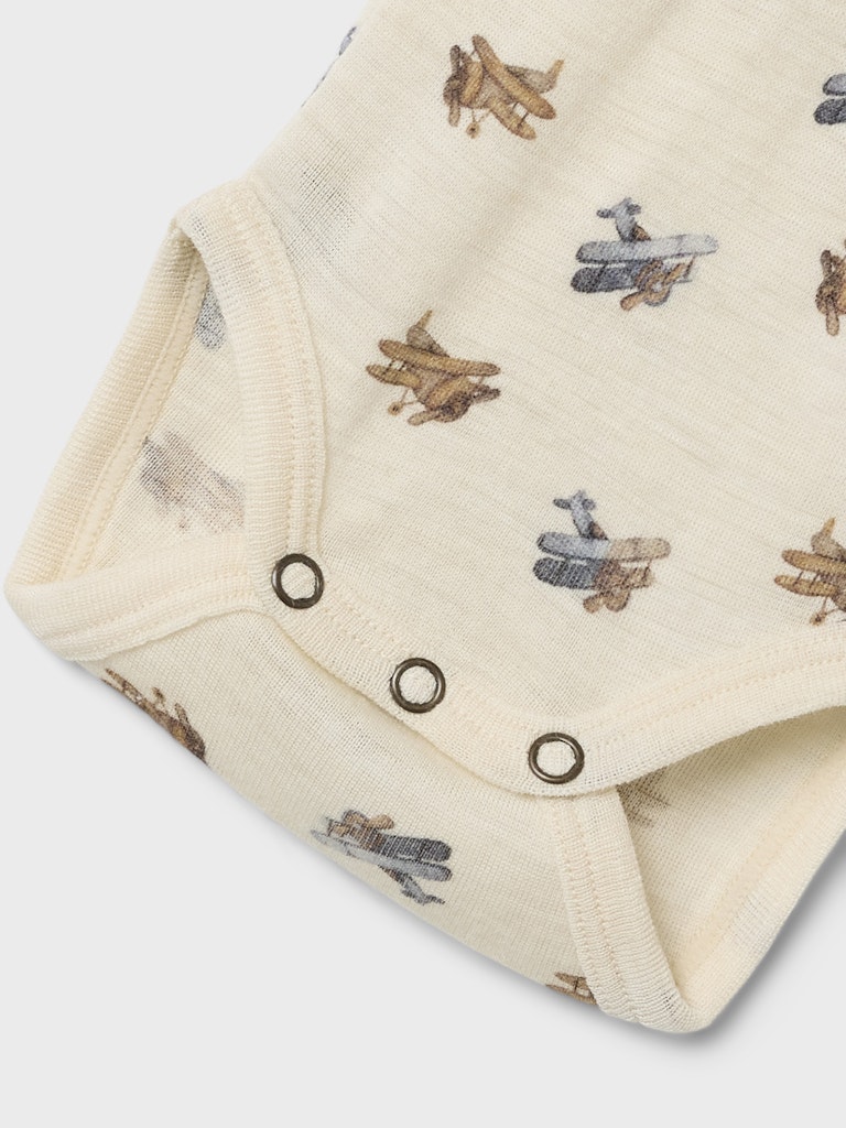 Lil' Atelier Uld Body LS Nalu Slim Turtledove - Billede 3