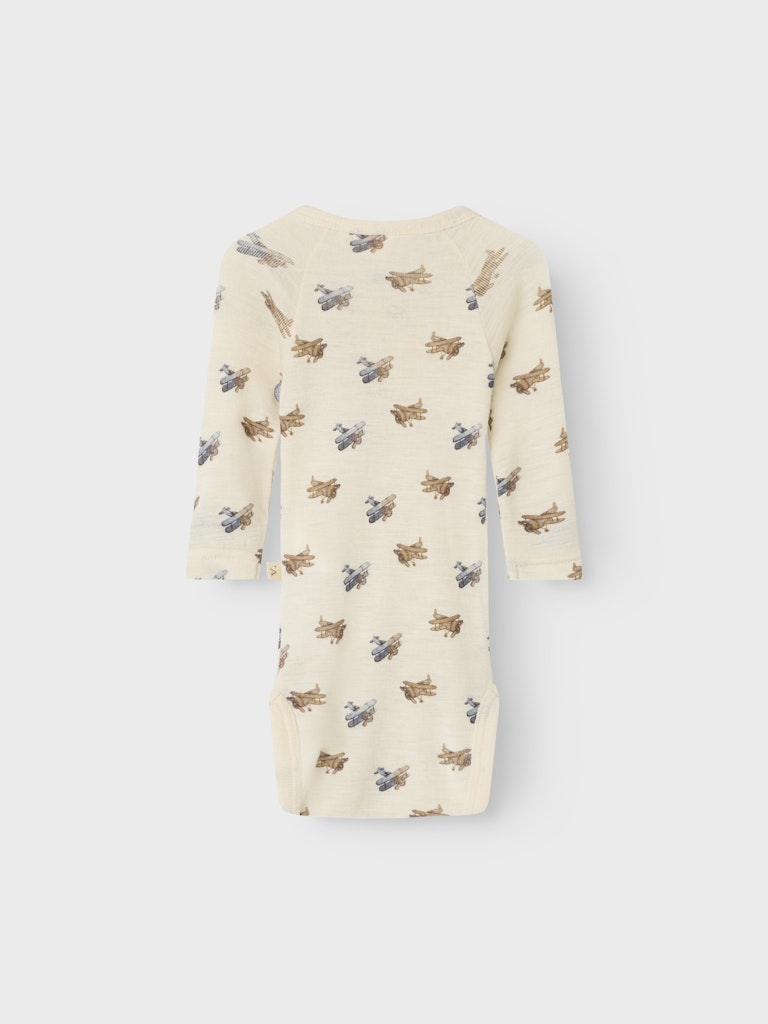 Lil' Atelier Uld Body LS Nalu Slim Turtledove - Billede 2