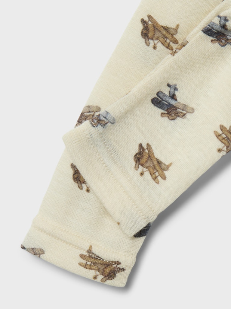 Lil' Atelier Uld Bukser Baby Nalu Slim Turtledove - Billede 3