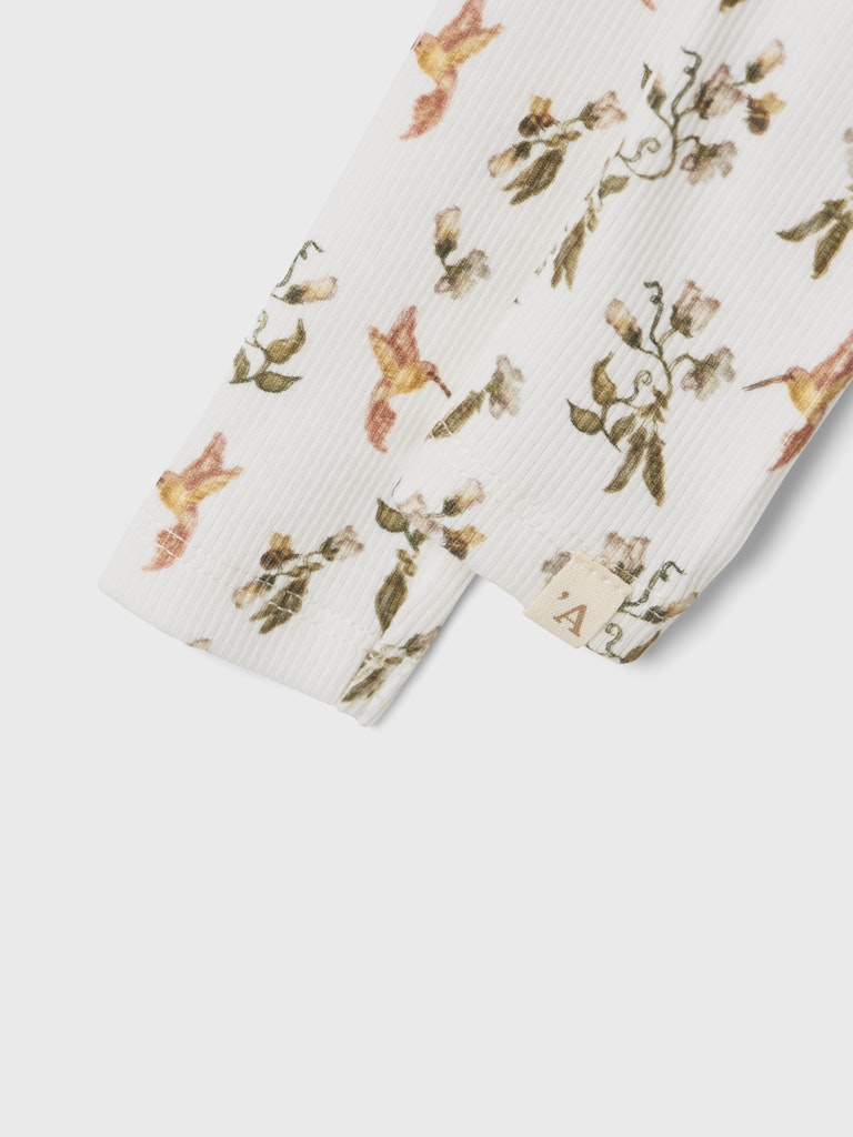 Lil' Atelier Leggins Baby Lavo Elf Slim Coconut Milk - Billede 3