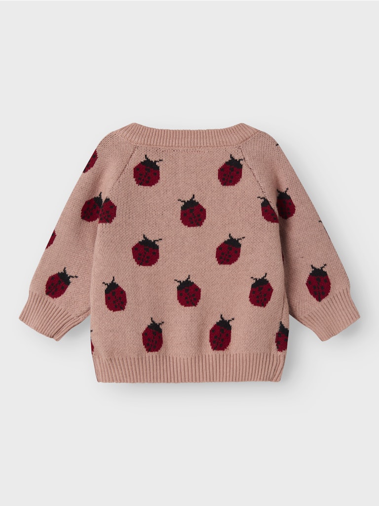 Lil' Atelier Cardigan LS Strik Baby Lulio Misty Rose - Billede 3