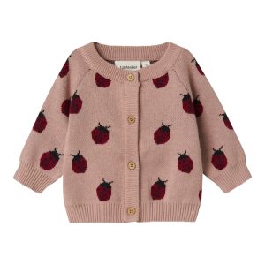 Lil' Atelier Cardigan LS Strik Baby Lulio Misty Rose