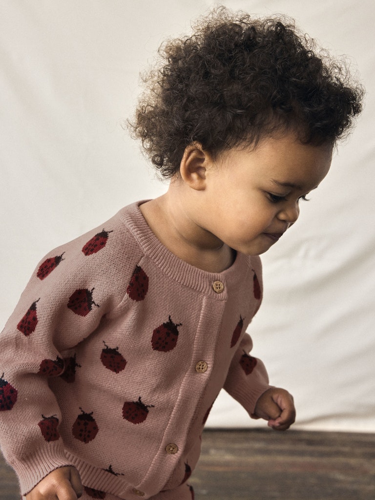 Lil' Atelier Cardigan LS Strik Baby Lulio Misty Rose - Billede 5
