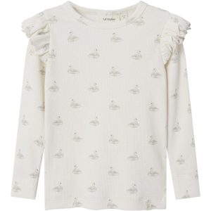 Lil' Atelier T-shirt LS Mini Gavo Eko Slim Pastel Parchment