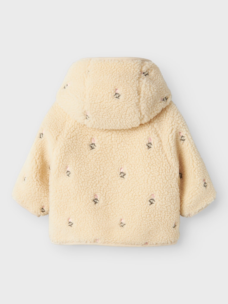 Lil' Atelier Jakke Baby Nalo Sherpa Loose Bleached Sand - Billede 3
