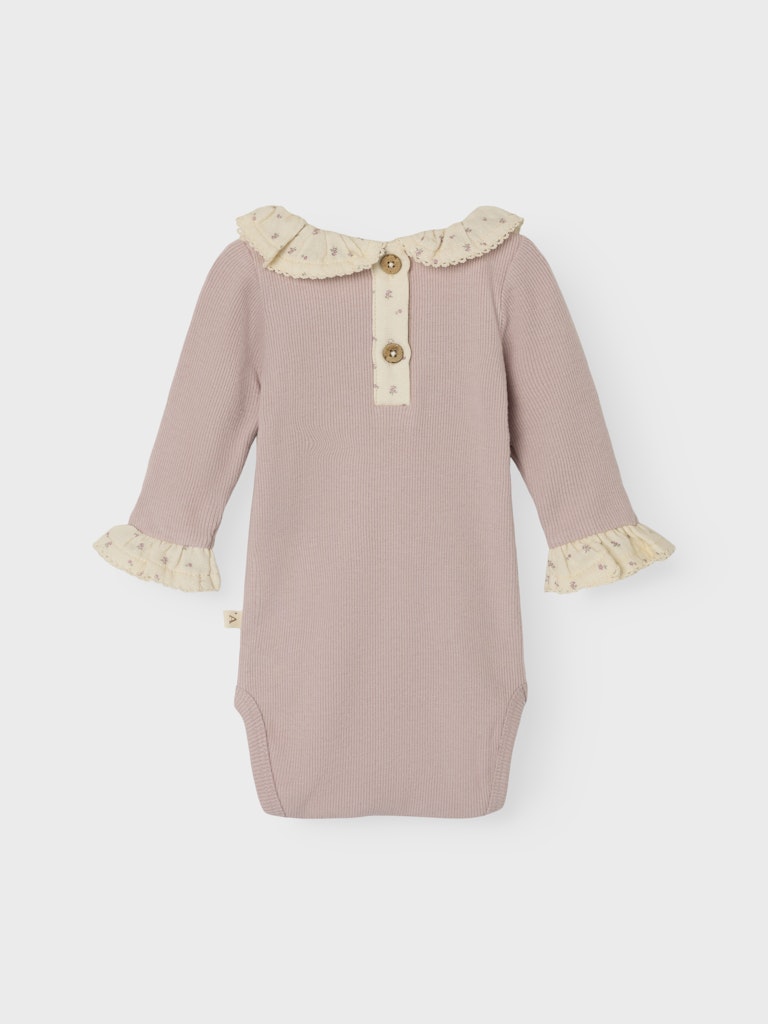 Lil' Atelier Body LS Trine Slim Shadow Gray - Billede 2