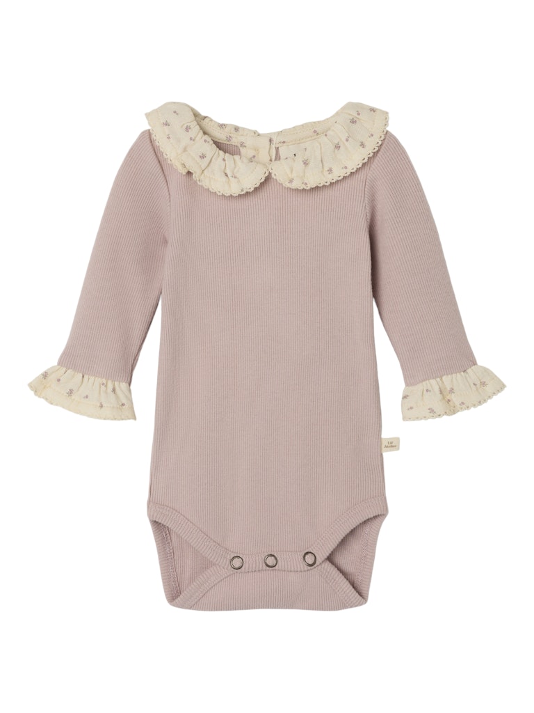 Lil' Atelier Body LS Trine Slim Shadow Gray