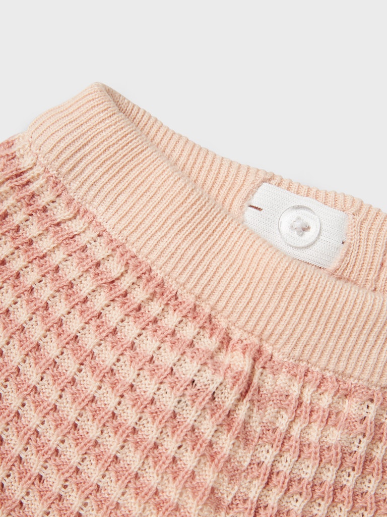 Lil' Atelier Strik Bukser Mini Alma Wide Misty Rose - Billede 3