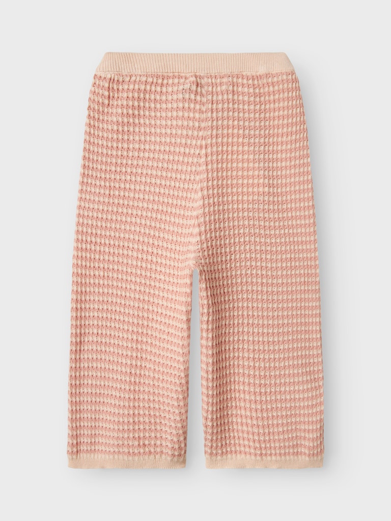 Lil' Atelier Strik Bukser Mini Alma Wide Misty Rose - Billede 2