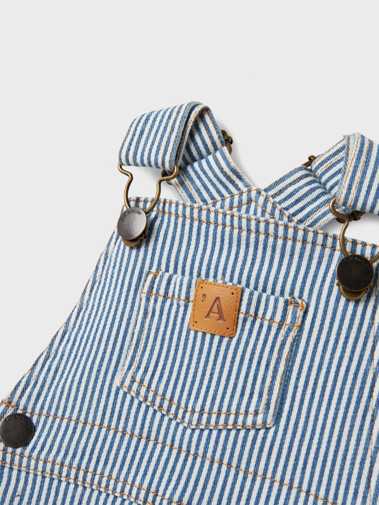 Lil' Atelier Smækbukser Baby SL Halfdan Shorts Overall Zen Blue - Billede 2